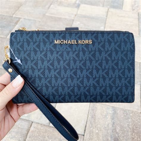 michael kors jet set wallet interior|michael kors wallet double zip.